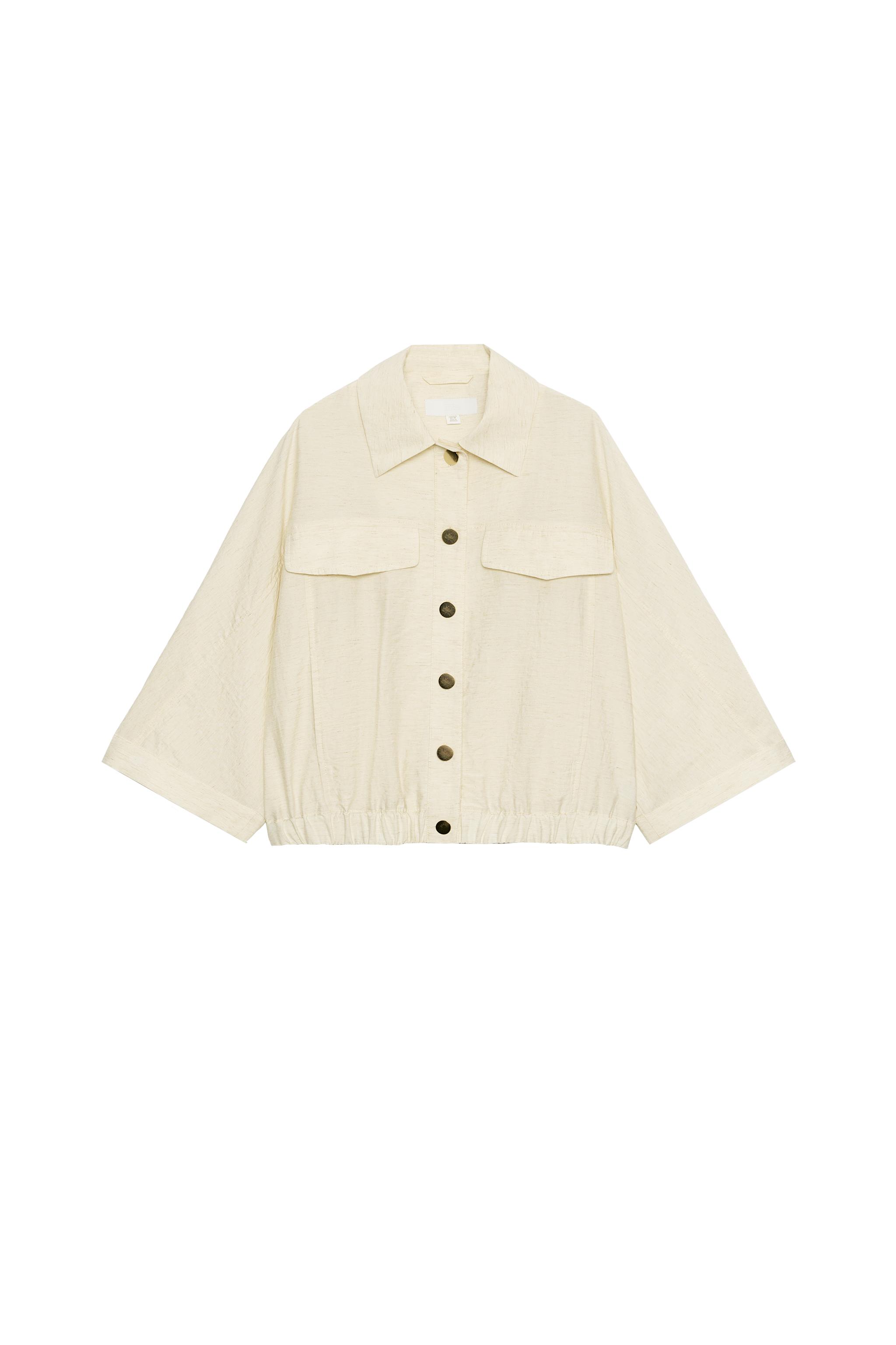 BLOUSE SAFARI À MANCHES RETROUSSÉES
